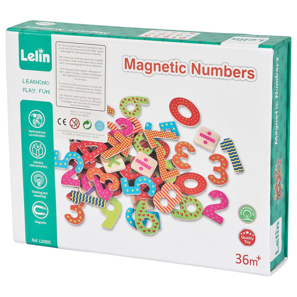 Lelin Magnetic Numbers (60 pcs) Age 1Y+ 