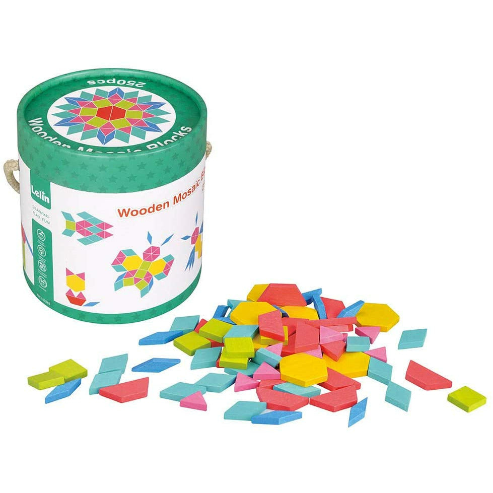 Lelin Wooden Mosaic Blocks 250 pcs Age 1Y+ 