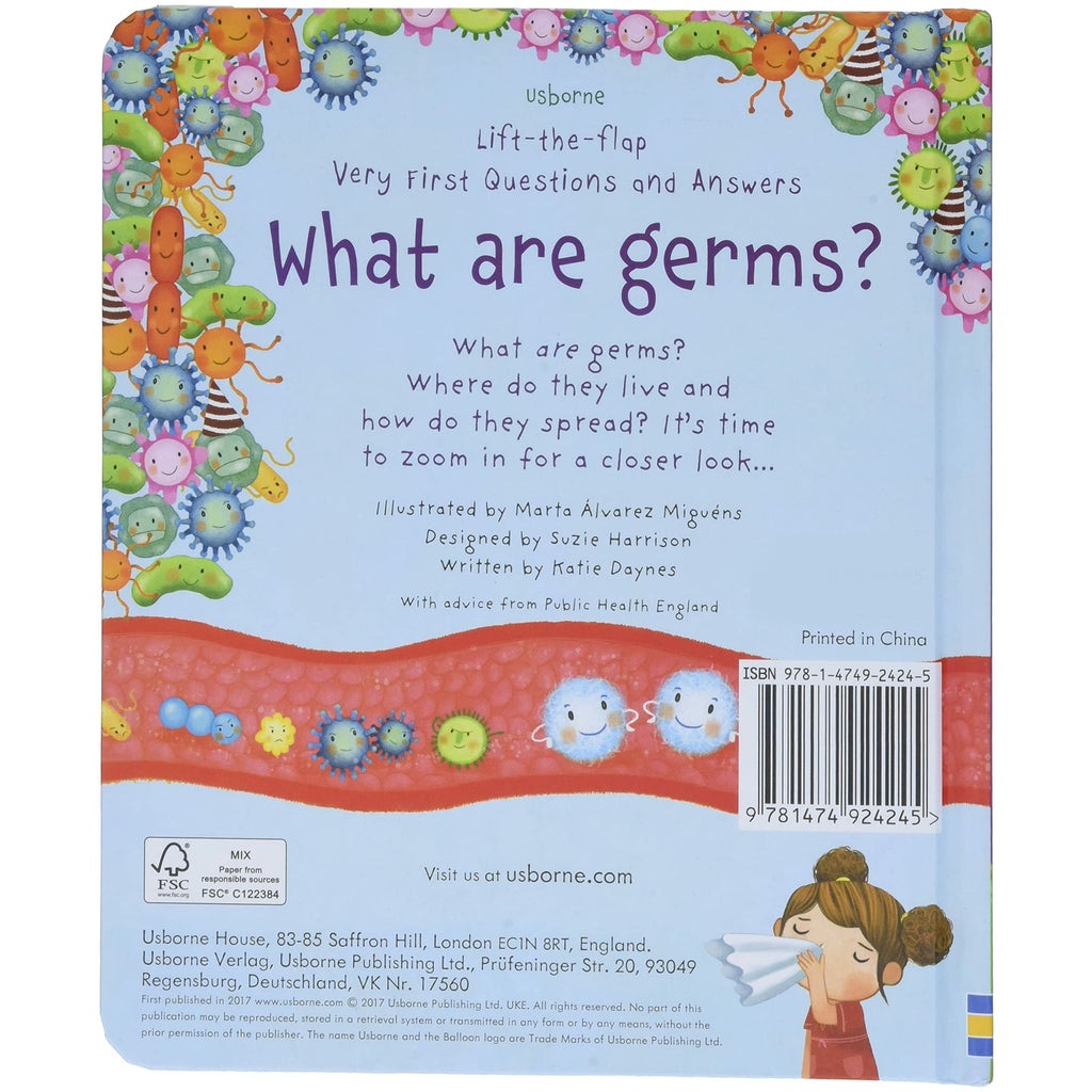 Lift-the-flap Very First Questions and Answers What are Germs? by Katie Daynes