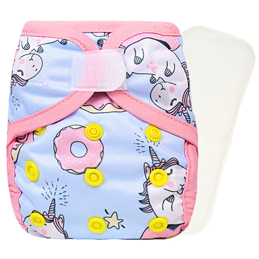 Little Story New Born Reusable Diaper With Insert - Unicorn Age 3-24M Unisex