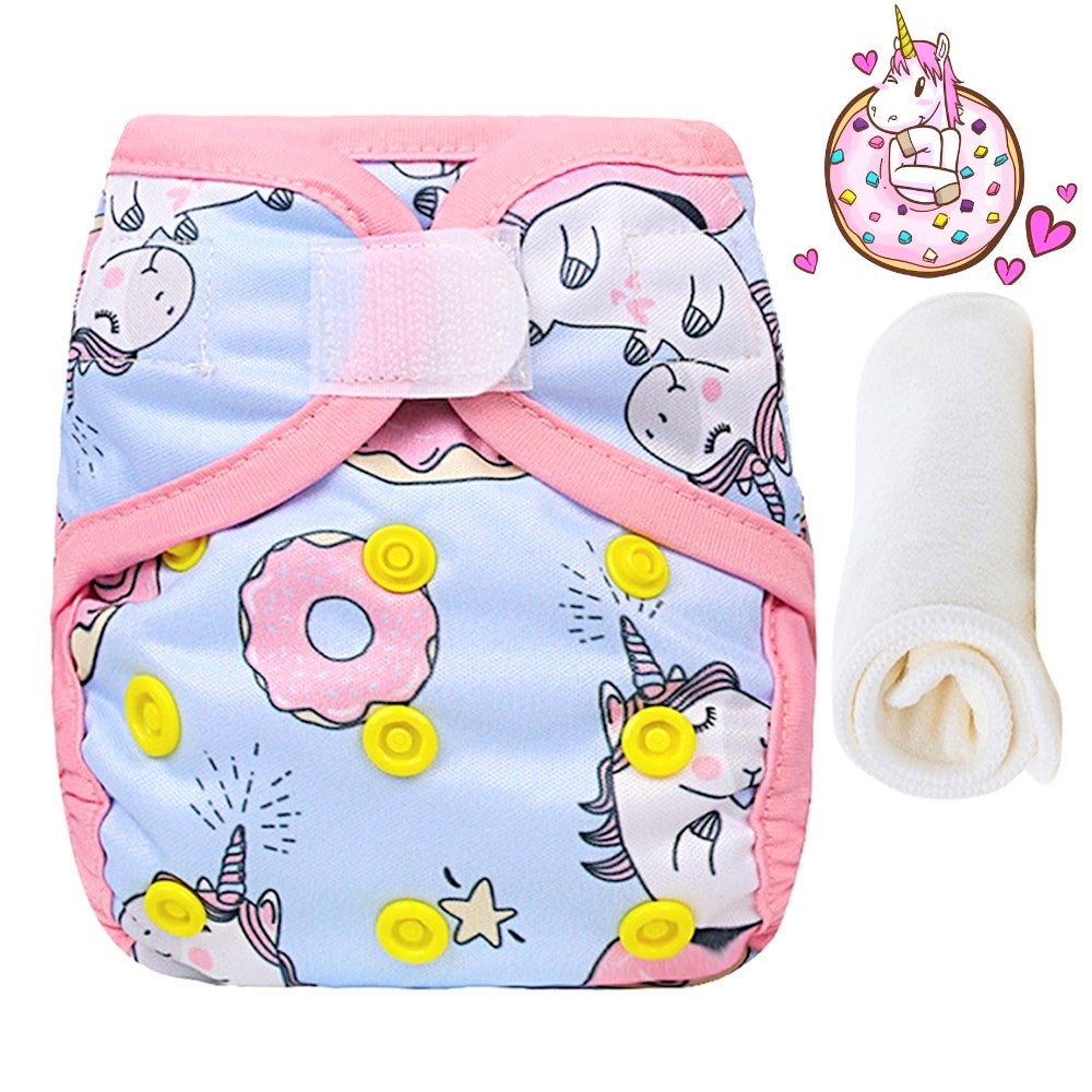Little Story New Born Reusable Diaper With Insert - Unicorn Age 3-24M Unisex
