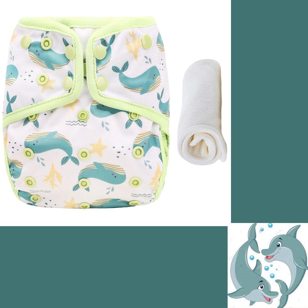 Little Story Reusable Diaper With Insert - Dolphin Age 3-24M Unisex