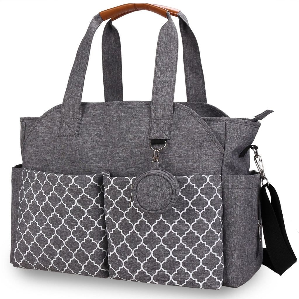 Little Story Signature Diaper Bag - Grey Unisex