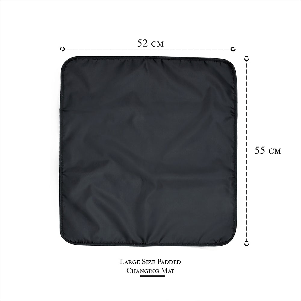 Little Story Travel Diaper Bag – Black And White Unisex
