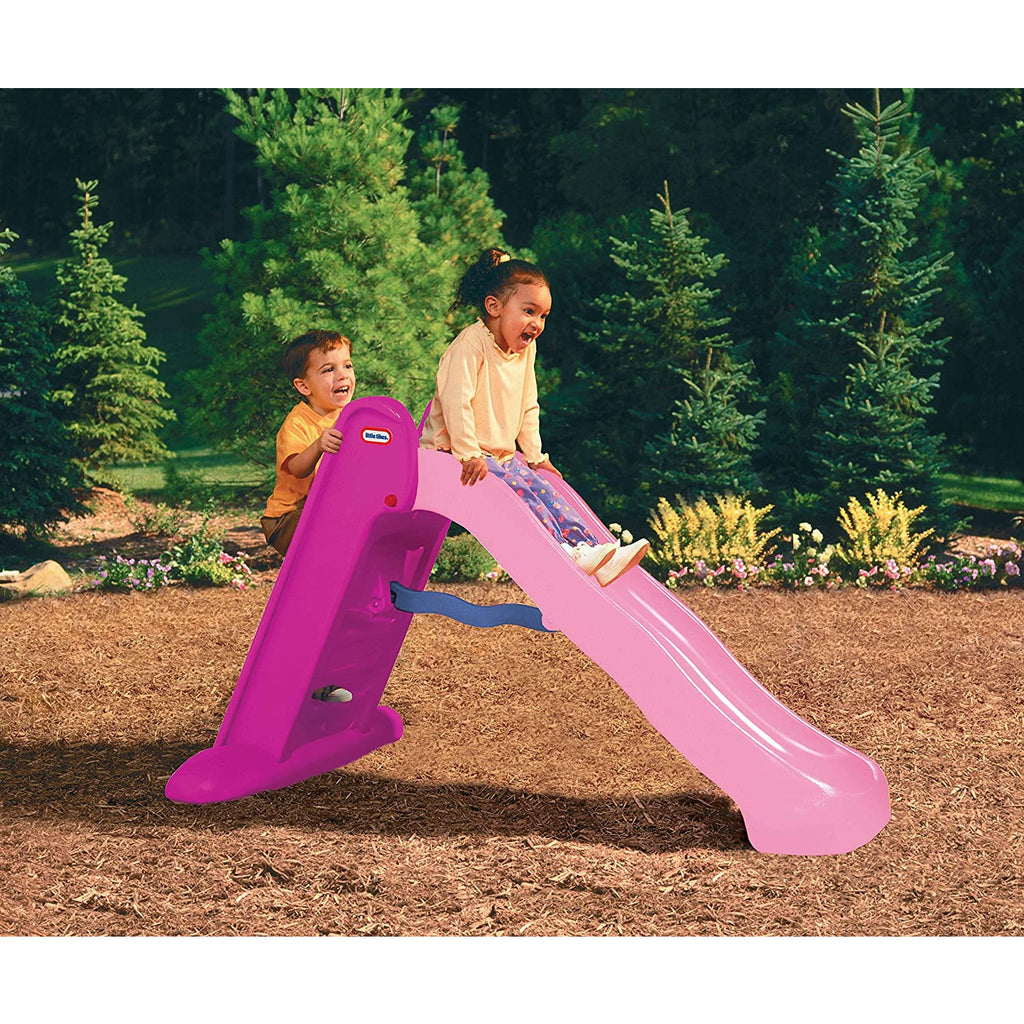 Little Tike Easy Store Large Slide- Pink Age- 18 Months- 6 Years