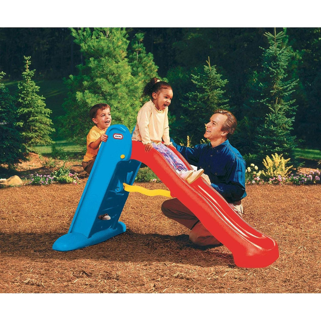 Little Tikes Primary Easy Store Large Slide (150 cm) Red/Blue Age- 2 Years & Above