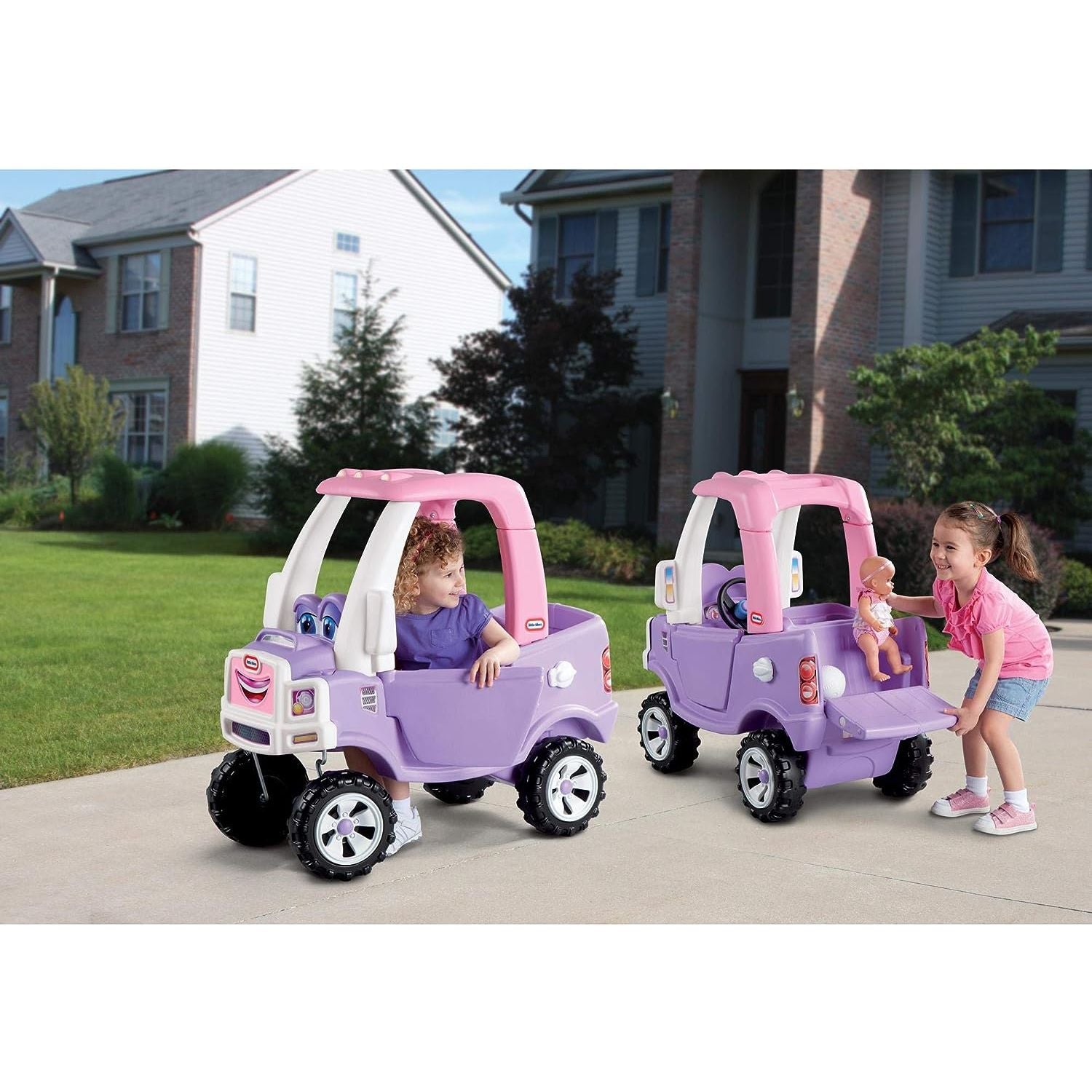 Little Tikes Princess Cozy Truck Ride On Pink Purple Age 18 Months to 36 Months Peekaboo