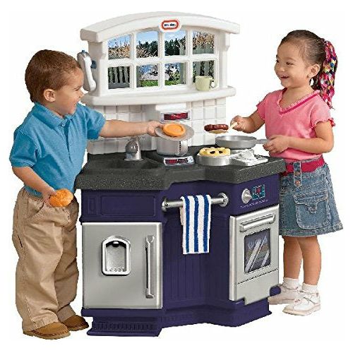Little Tikes Side by Side Kitchen white/Navy Blue Age- Years to