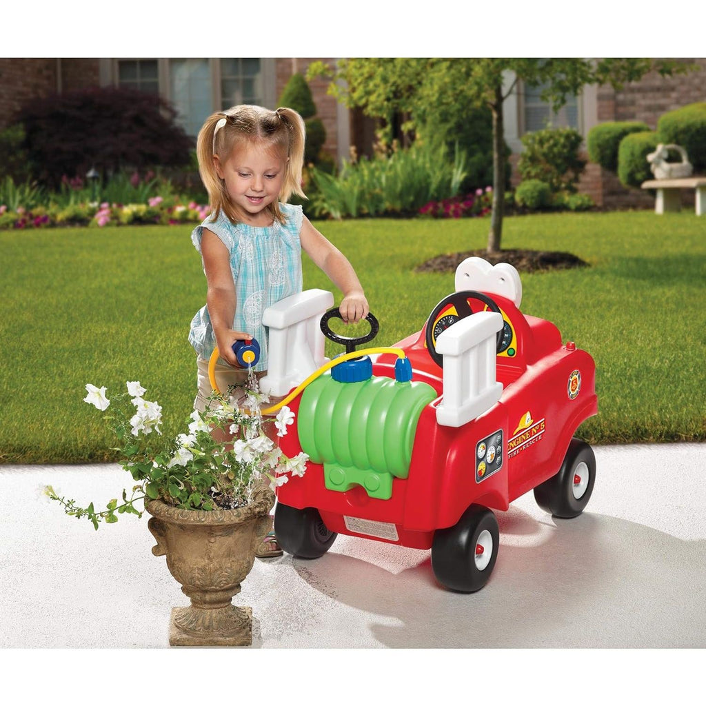 Little Tikes Spray & Rescue Fire Truck Ride-On Red Age-18 Months to 36 Months