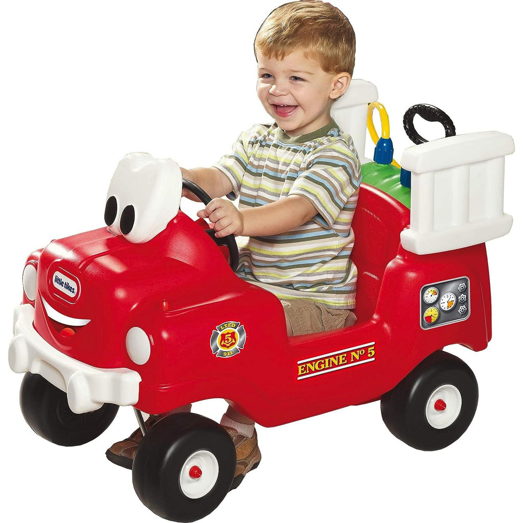 Little Tikes Spray & Rescue Fire Truck Ride-On Red Age-18 Months to 36 Months