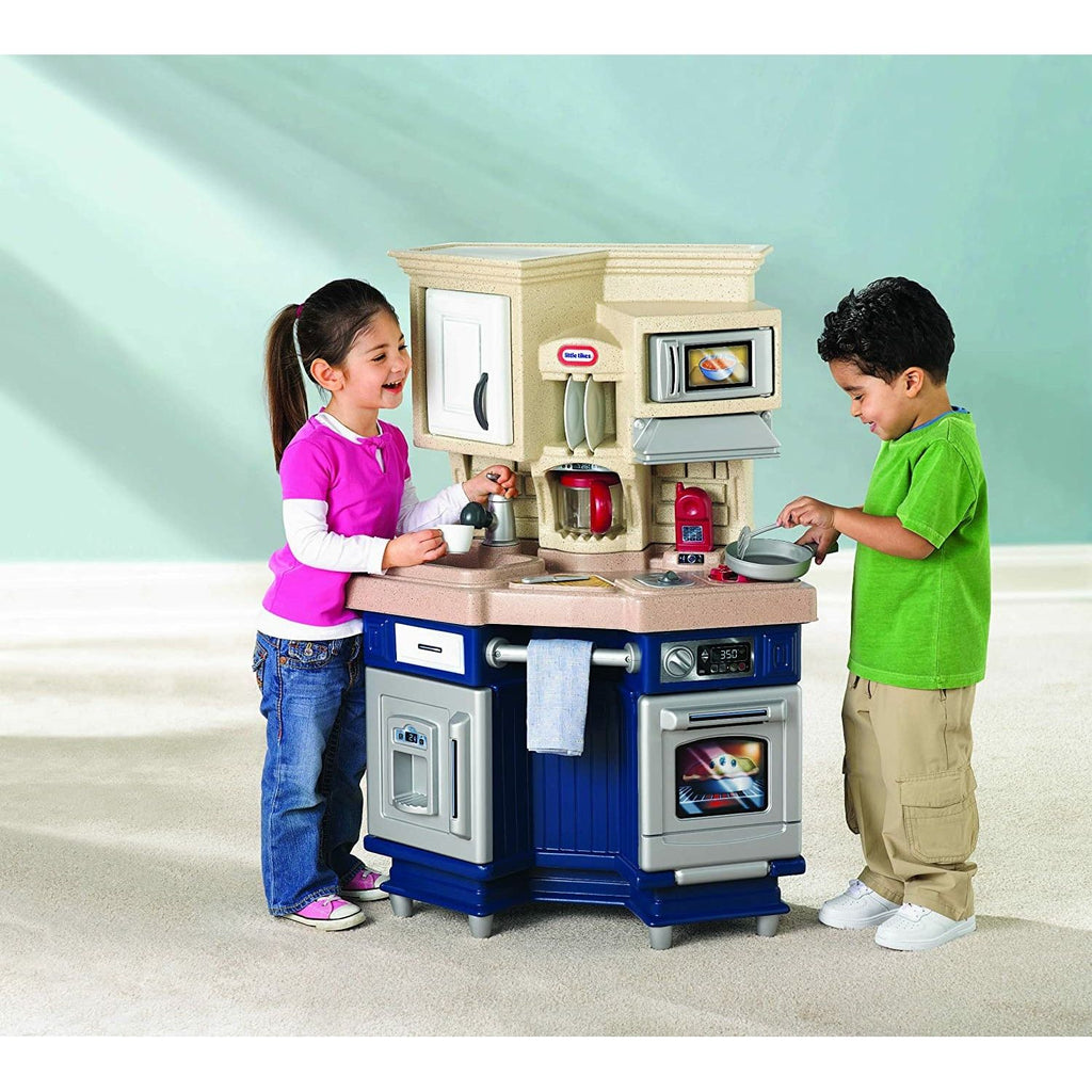 Little Tikes Super Chef Kitchen Natural/Navy Blue Age- 3 Years to 6 Years