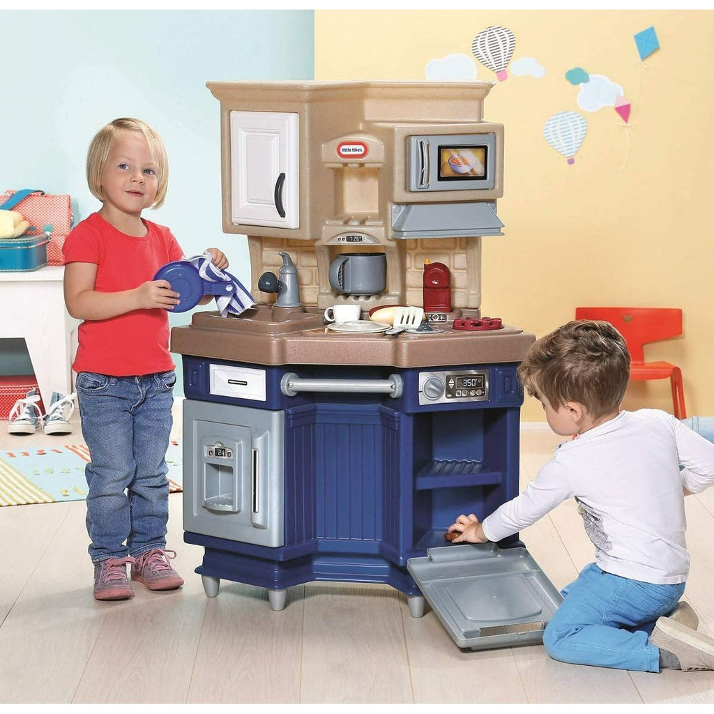 Little Tikes Super Chef Kitchen Natural/Navy Blue Age- 3 Years to 6 Years