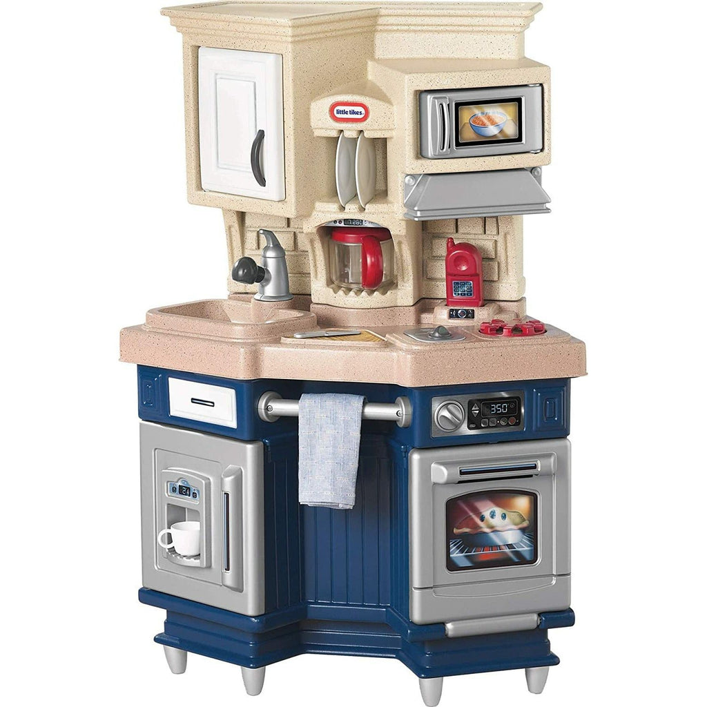 Little Tikes Super Chef Kitchen Natural/Navy Blue Age- 3 Years to 6 Years