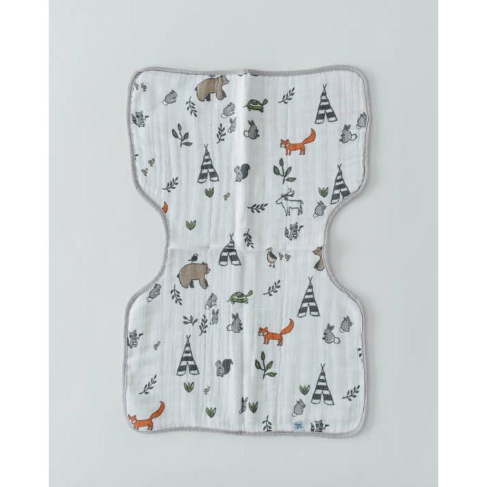 Little Unicorn Cotton Muslin Burp Cloth Forest Friends Age 0+ Boy