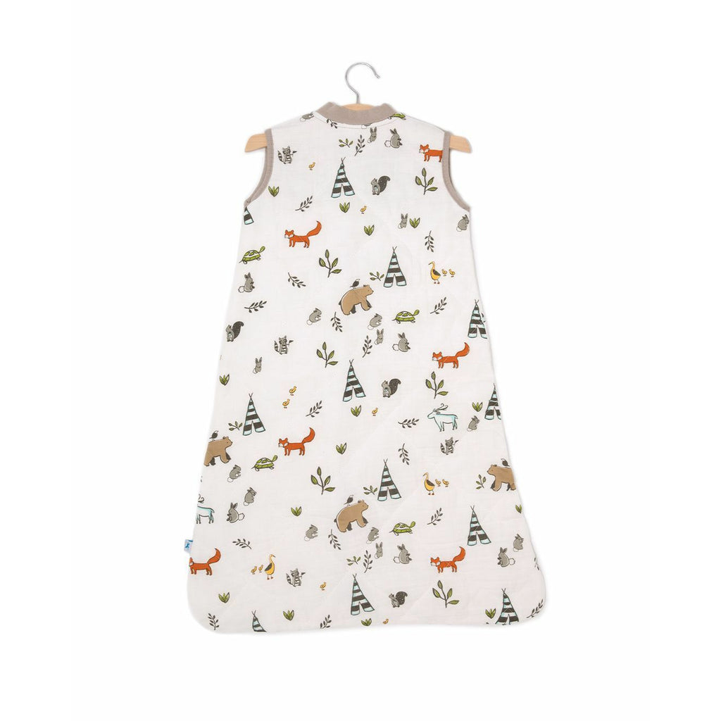 Little Unicorn Cotton Muslin Quilted Sleep Bag Large Forest Friends Age 12-18M Boy