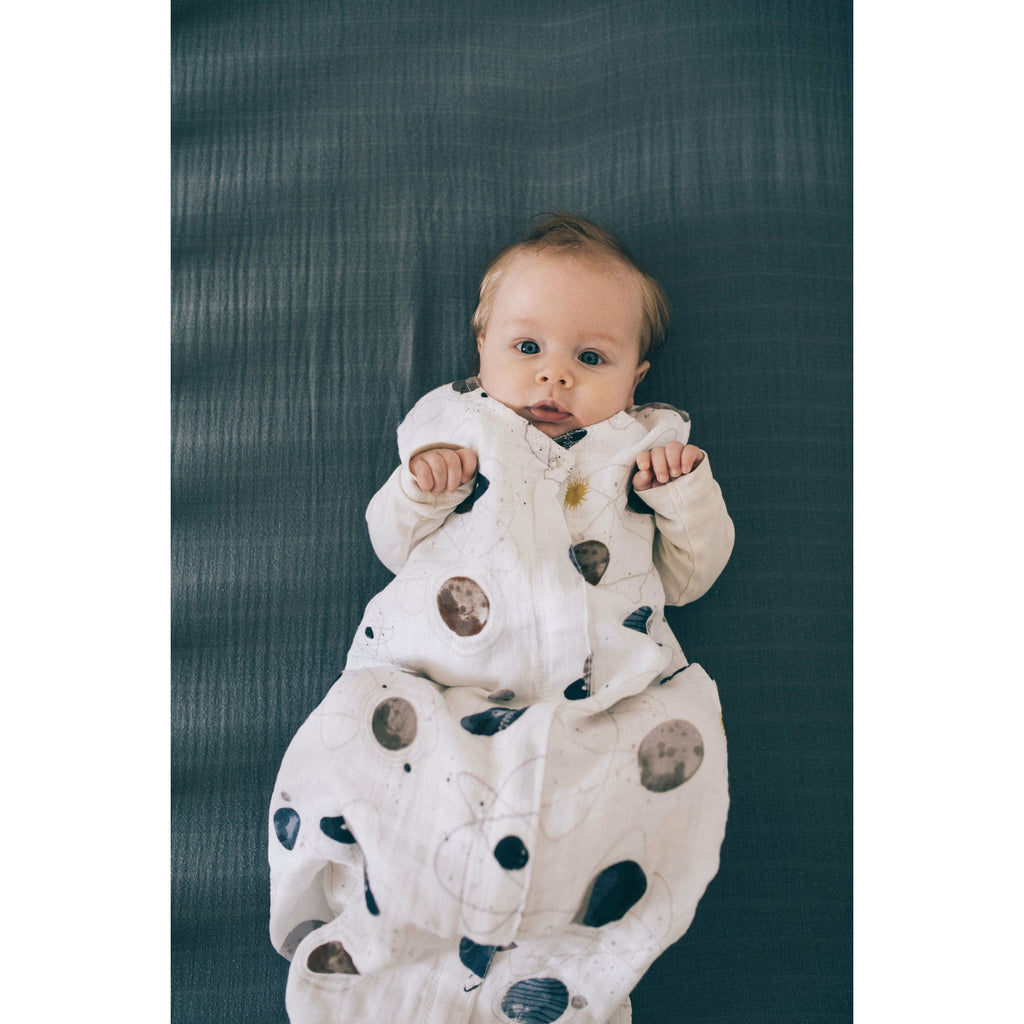 Little Unicorn Cotton Muslin Sleep Bag Large - Planetary Age-12 Months to 18 Months (Holds weight from 9Kg- 12Kg)