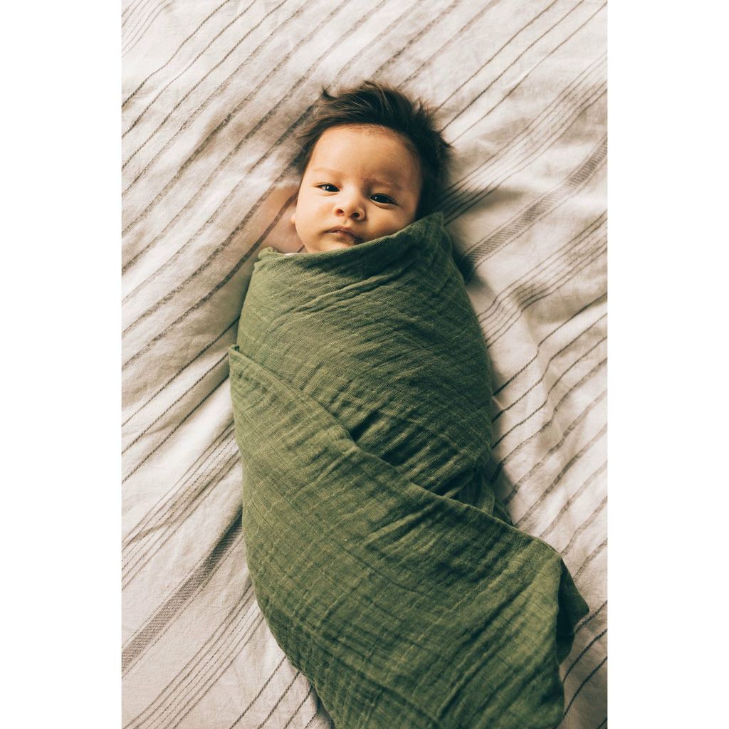 Little Unicorn Cotton Muslin Swaddle Single - Fern Age-Newborn & Above