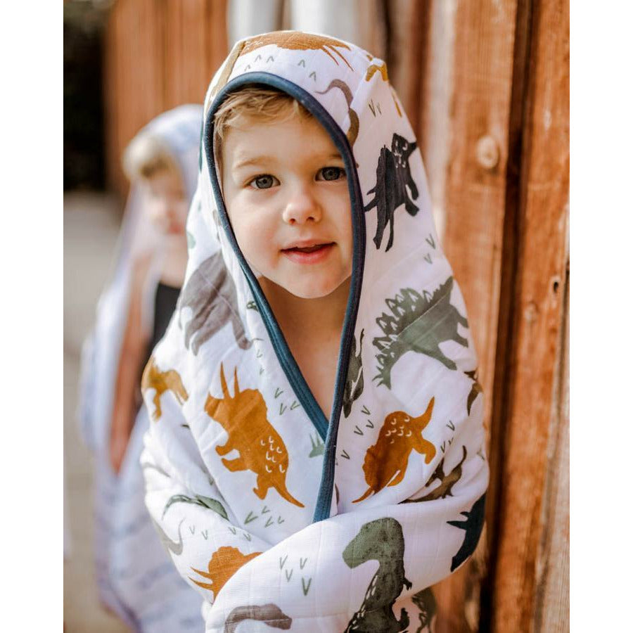 Little Unicorn Hooded Towel Big Kid Dino Friends Age 2-5Y Boy