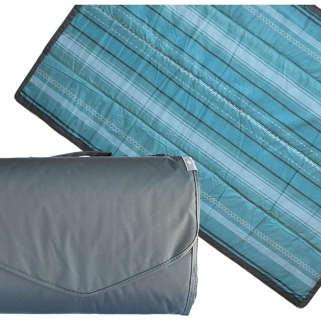 Little Unicorn Outdoor Blanket 5 x 7 Shoreline Stripe Multicolor Age- Newborn & Above