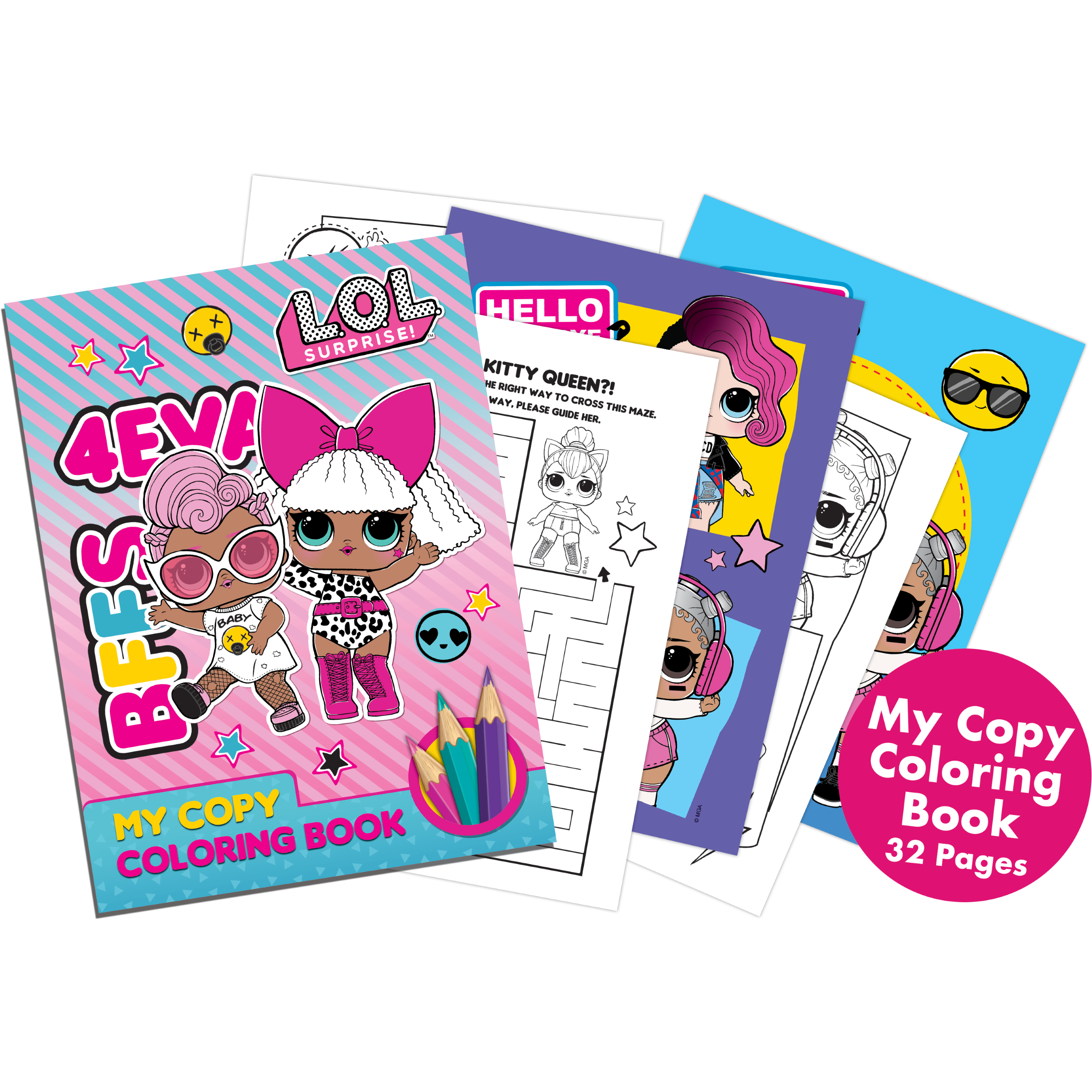 Lol Surprise! - Coloring Book A4 - Mod 36 Age-5 Years & Above - Peekaboo