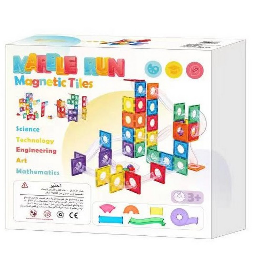 Pibi MNTL 100 Pieces Marble Run Toy Set（Classic） Age- 3 Years & Above