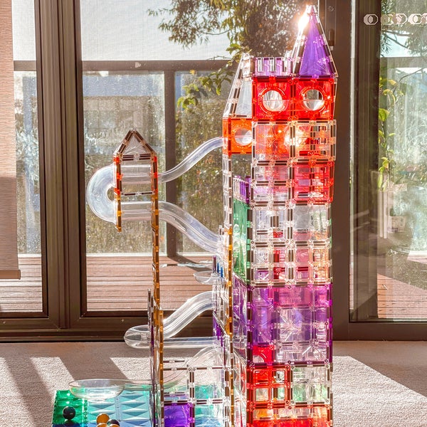 Pibi MNTL 100 Pieces Marble Run Toy Set（Classic） Age- 3 Years & Above