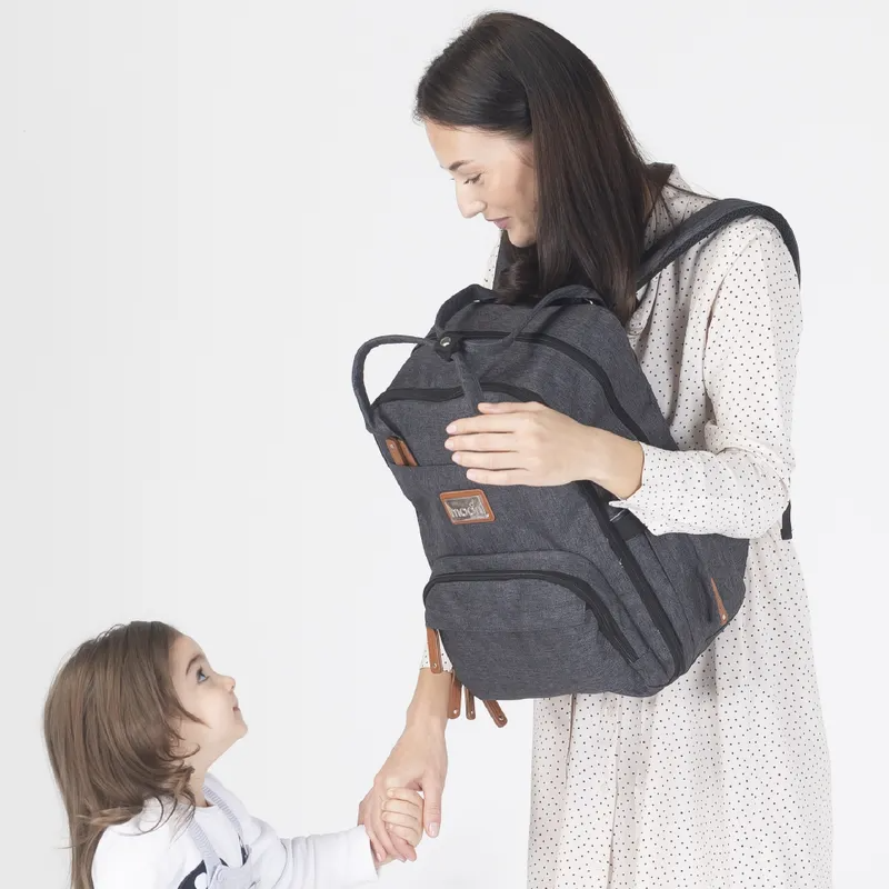MOON Kary Me Diaper Backpack Light Grey Age-Adults