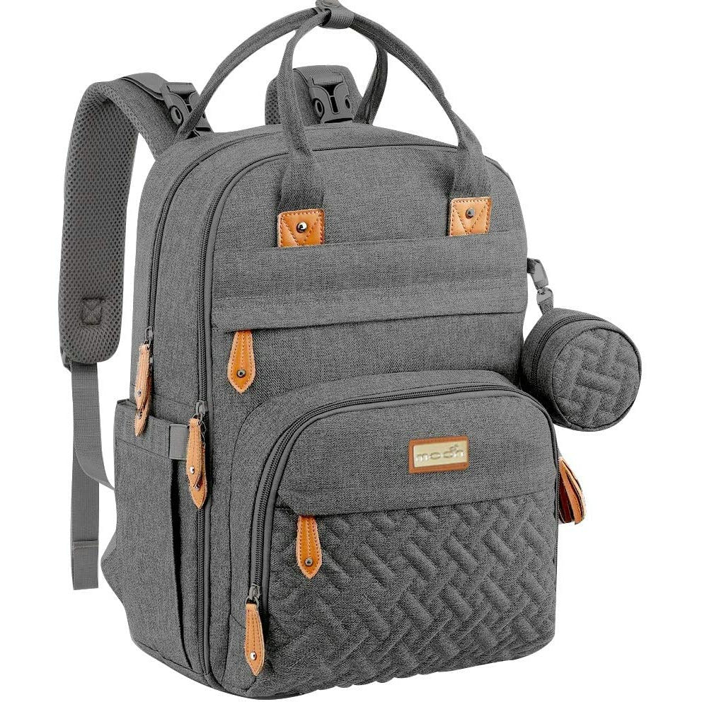 MOON Kary Me Diaper Bag Backpack Unisex Dark Grey 30 x 20 x 41 cm
