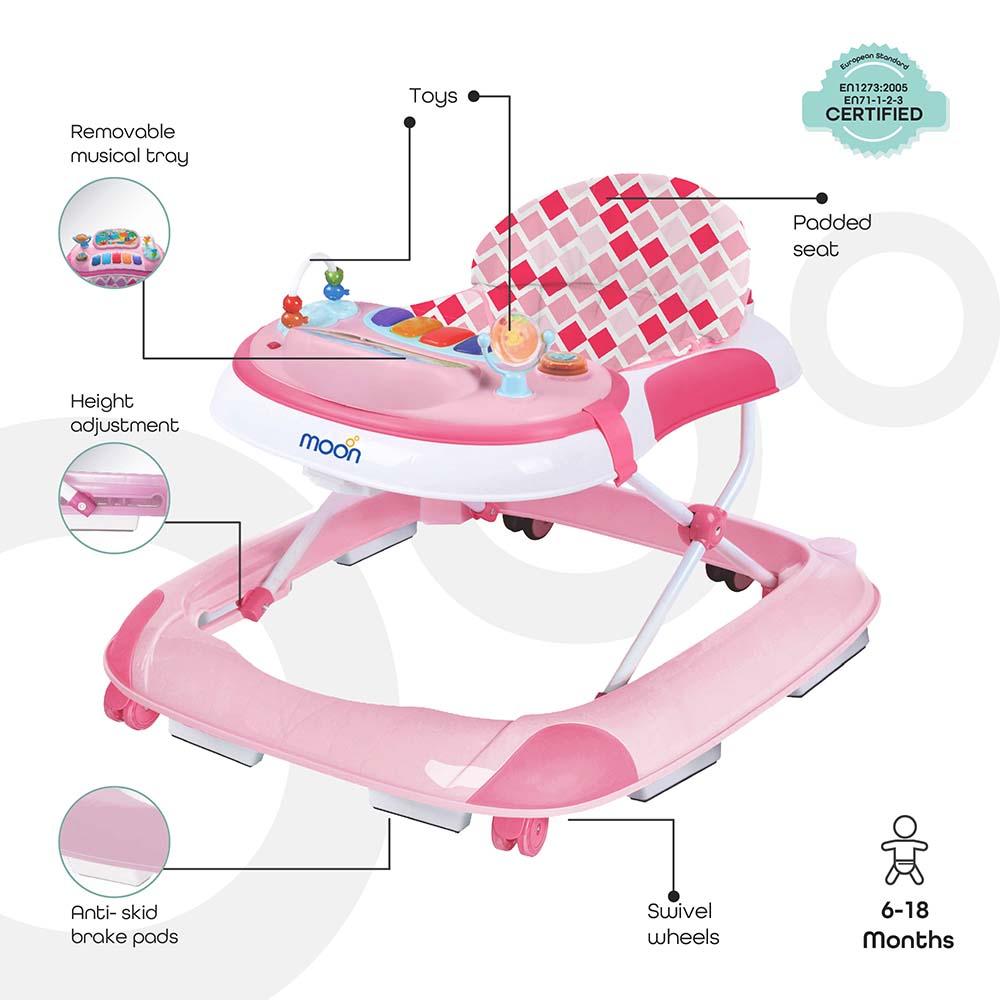 Moon Pace Walker Pink 6-18M