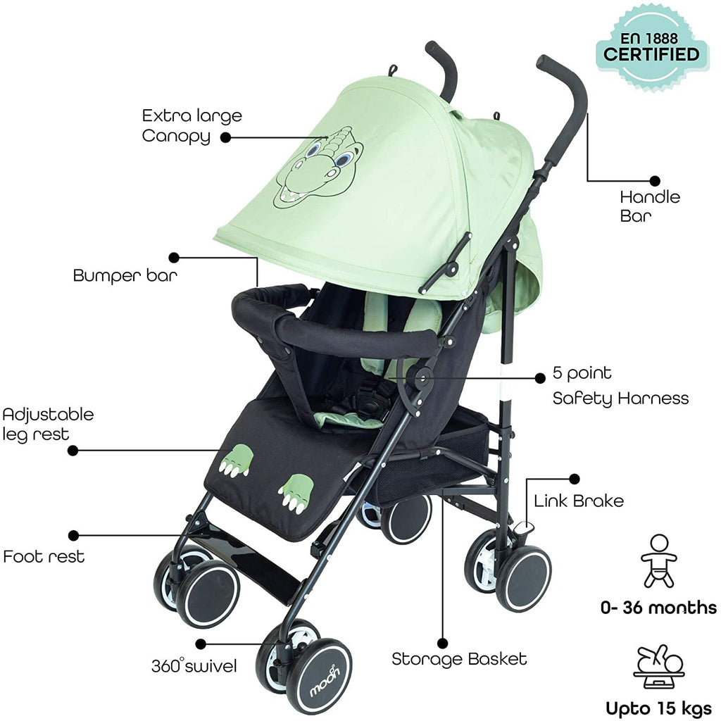 Moon Safari - Stroller Character - Dino - S501