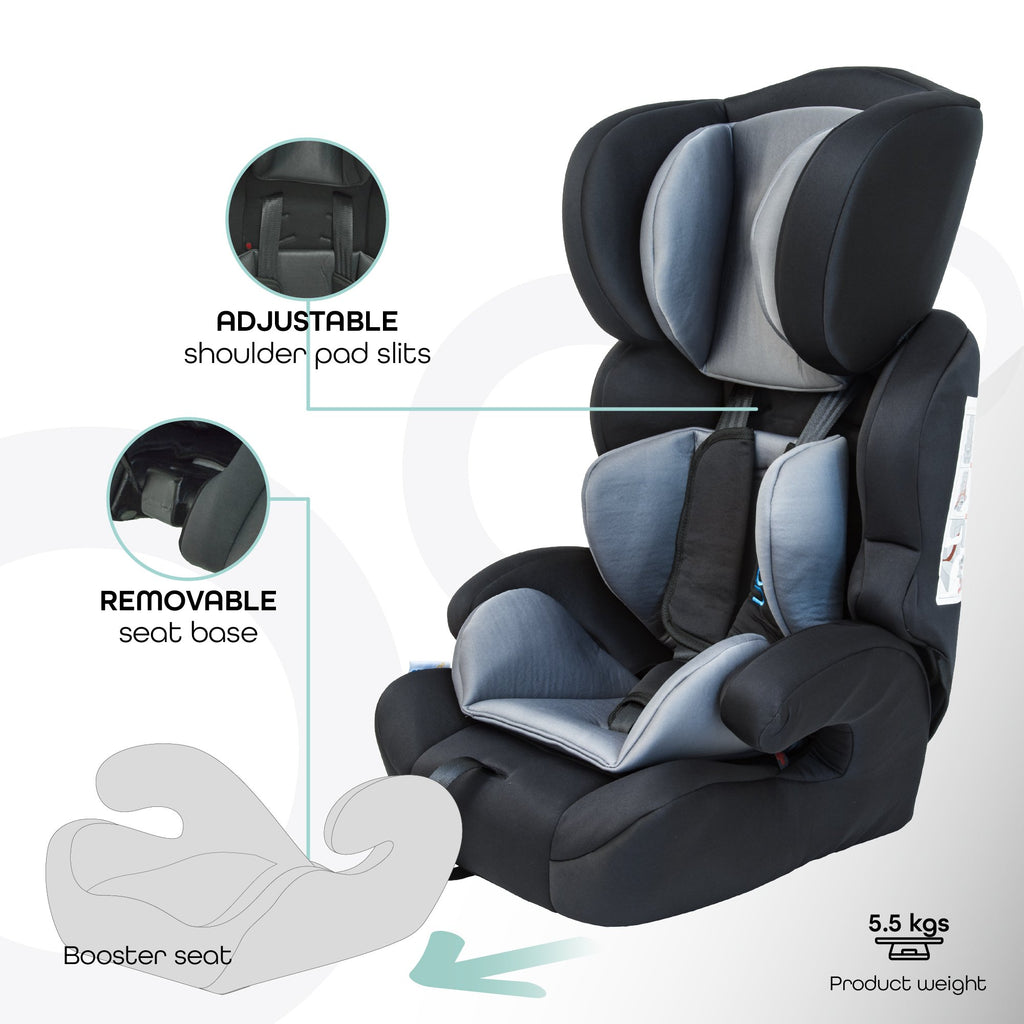 Moon Tolo - Car Seat Group (1,2,3) - Black 9M-12Y