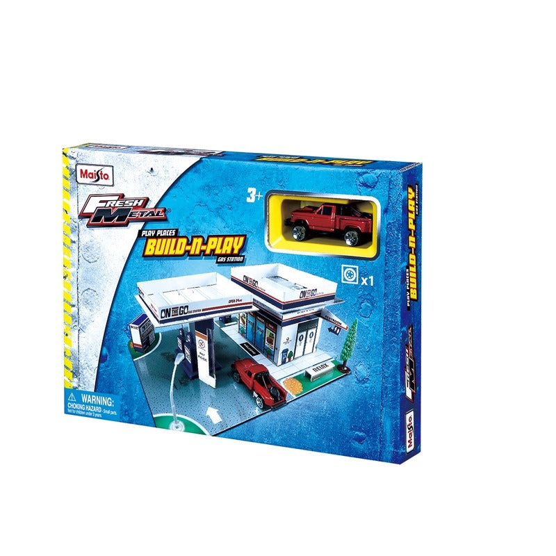 Maisto Play Set Build-N-Play Assorted: Police/Fire/Hospital/Restaurant Multicolor Age-3 Years & Above