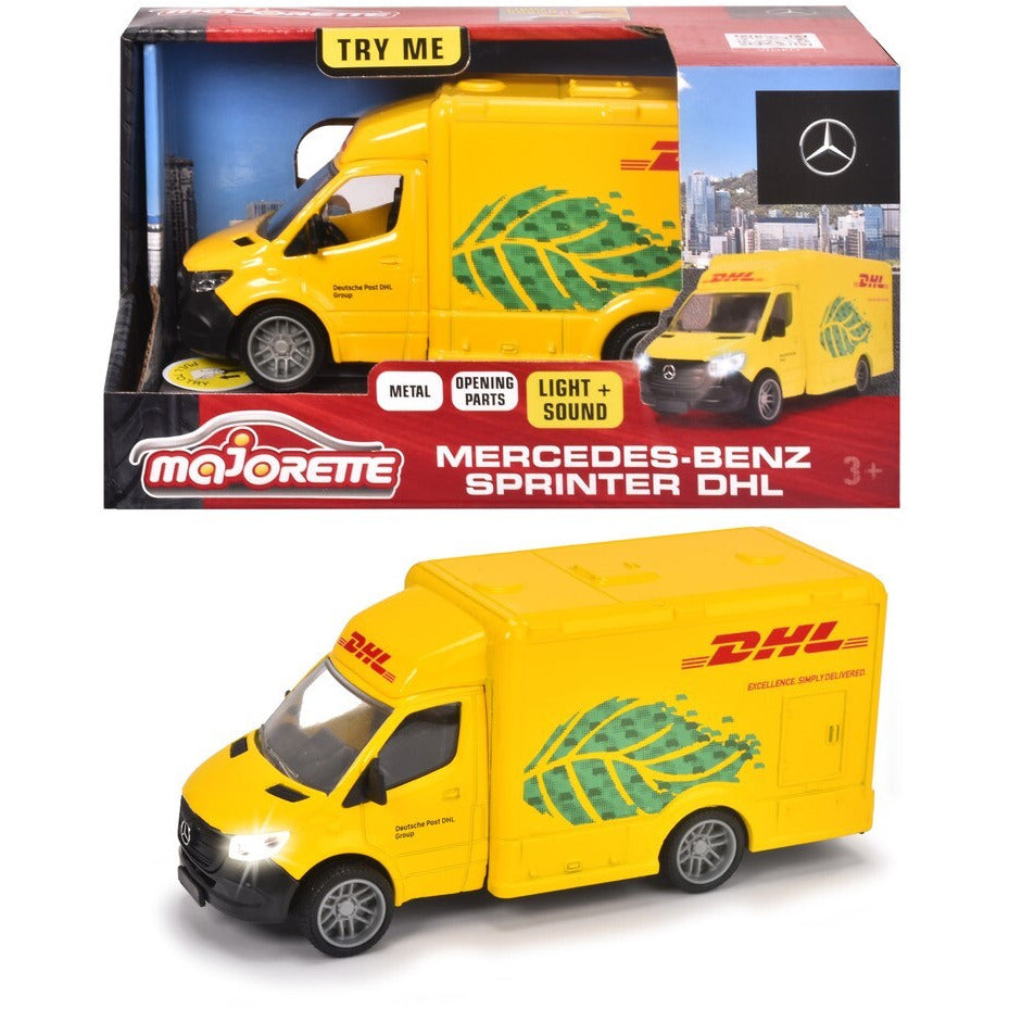 Majorette - Mercedes-Benz Sprinter Dhl Multicolor Age-3 Years & Above