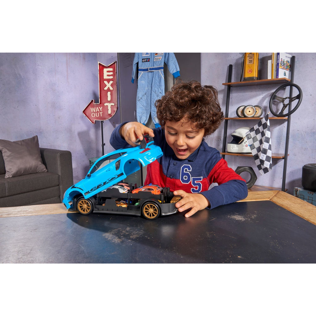Majorette - Porsche 911 Gt3 Rs Carry Case + 1 Car Multicolor Age-3 Years & Above