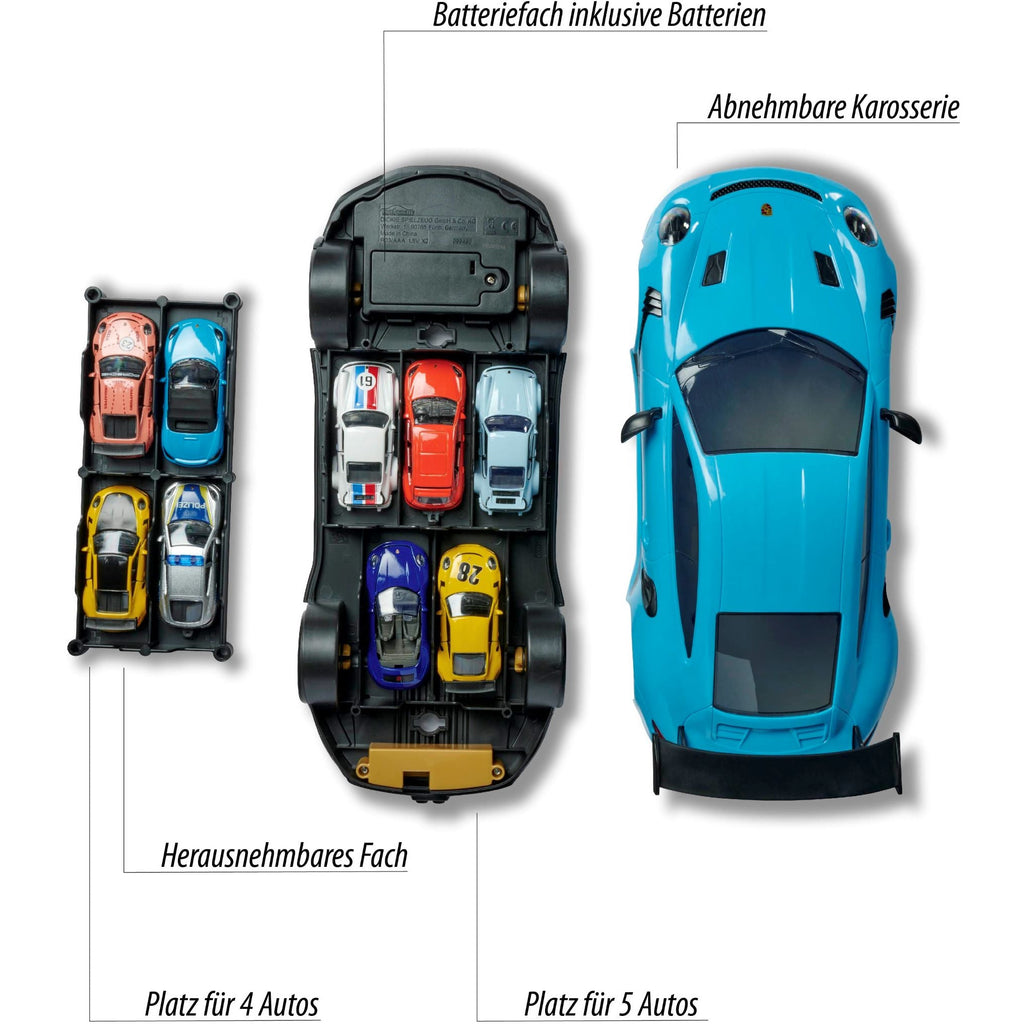 Majorette - Porsche 911 Gt3 Rs Carry Case + 1 Car Multicolor Age-3 Years & Above