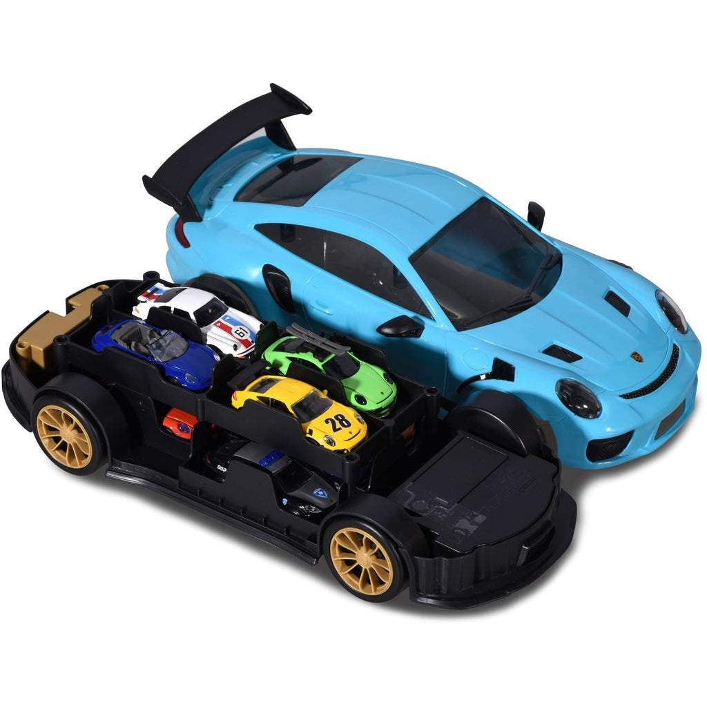 Majorette - Porsche 911 Gt3 Rs Carry Case + 1 Car Multicolor Age-3 Years & Above