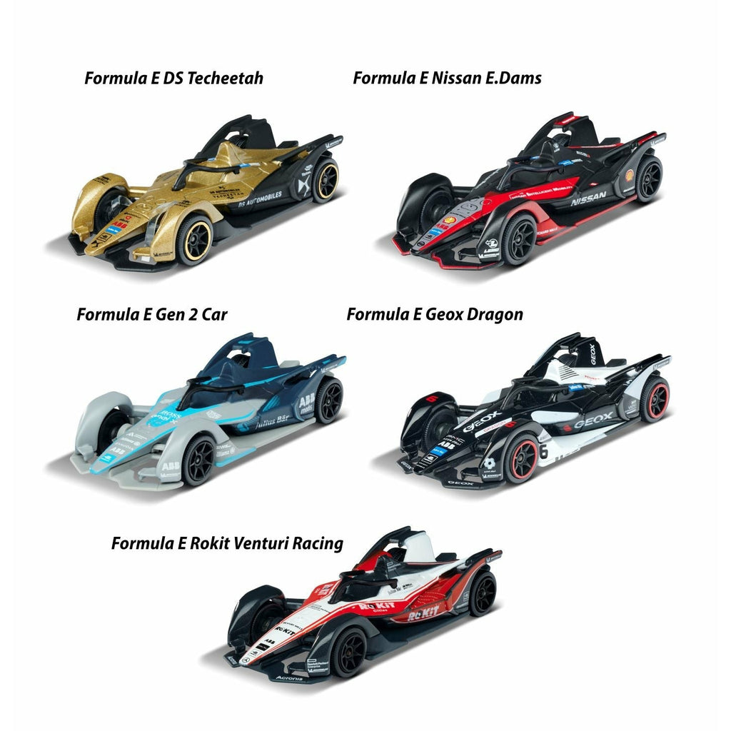 Majorette Formula-E Gen 2 Cars 5 Pieces Giftpack Multicolor Age-3 Years & Above