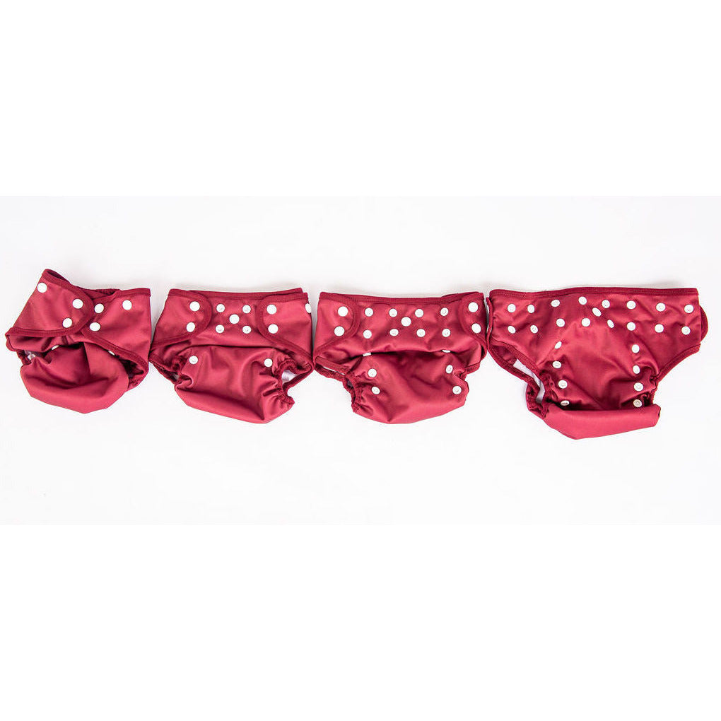 Mamatoto Cloth Diaper Cover Red Age- 4 Months to 3 Years