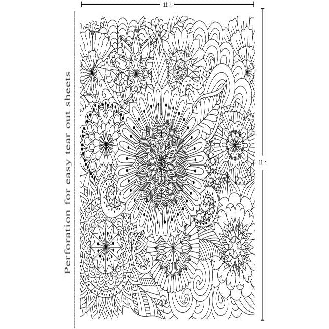 Mandala - Adults Colouring Book With Tearout Sheet