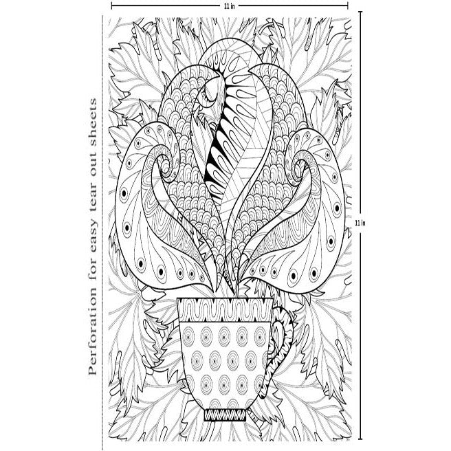 Mandala - Adults Colouring Book With Tearout Sheet