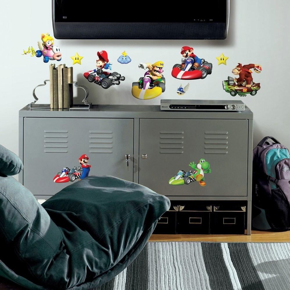 Roommates Mario Kart Wii Wall Decals Kids