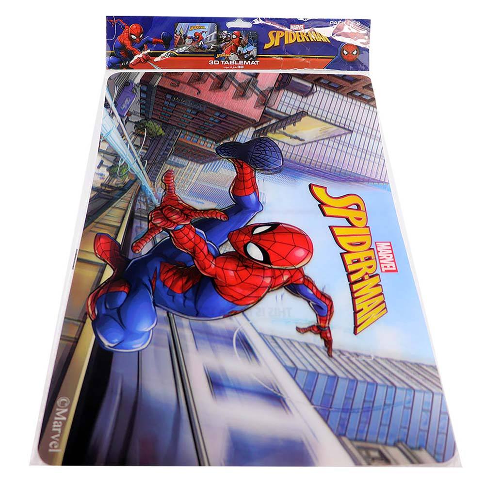 Marvel Spiderman Pack Of 2 3D Table Mat Kids