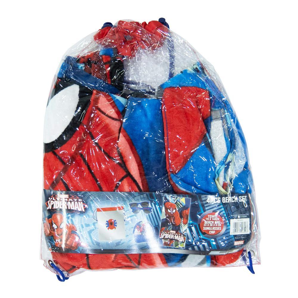 Marvel Spiderman 4 Piece Beach Set Kids