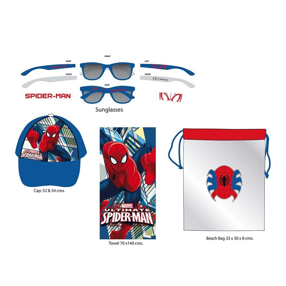 Marvel Spiderman 4 Piece Beach Set Kids