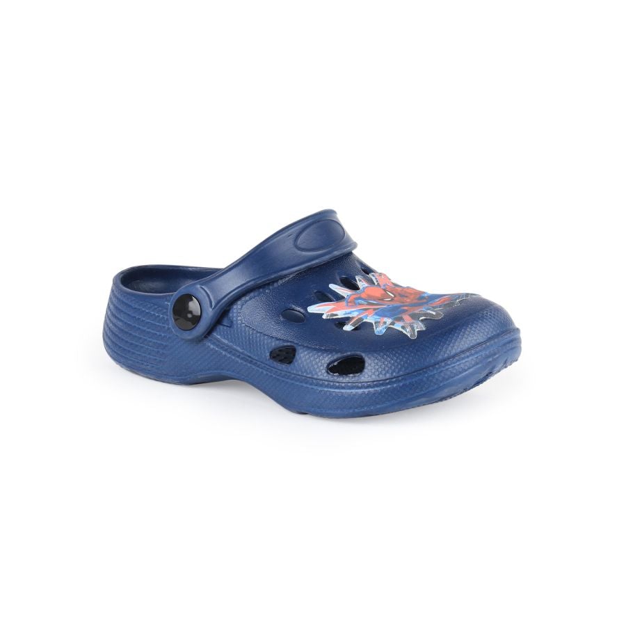 Marvel Spiderman Boys Kids Clog Sandals & Mules Navy