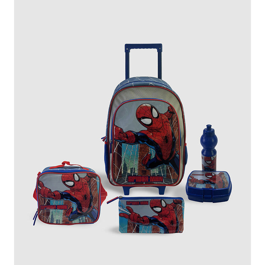 Marvel Spiderman Peter Parker 16" 5in1 Trolley Box Set Multicolor Age- 3 Years & Above