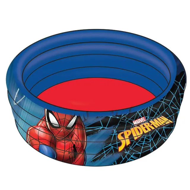 Marvel Spiderman Printed Kids Inflatable Swimming Pool. Size:80X30X80 Cm Multicolorcolor Age 3 Years To 8 Years