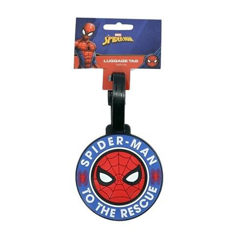 Marvel Spiderman Soft Pvc Character Luggage Suitcase Backpack Tags Kids