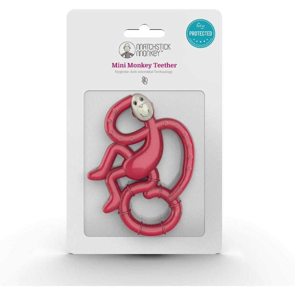Matchstick Monkey Mini Monkey Teether Rubine Age-3 Months & Above
