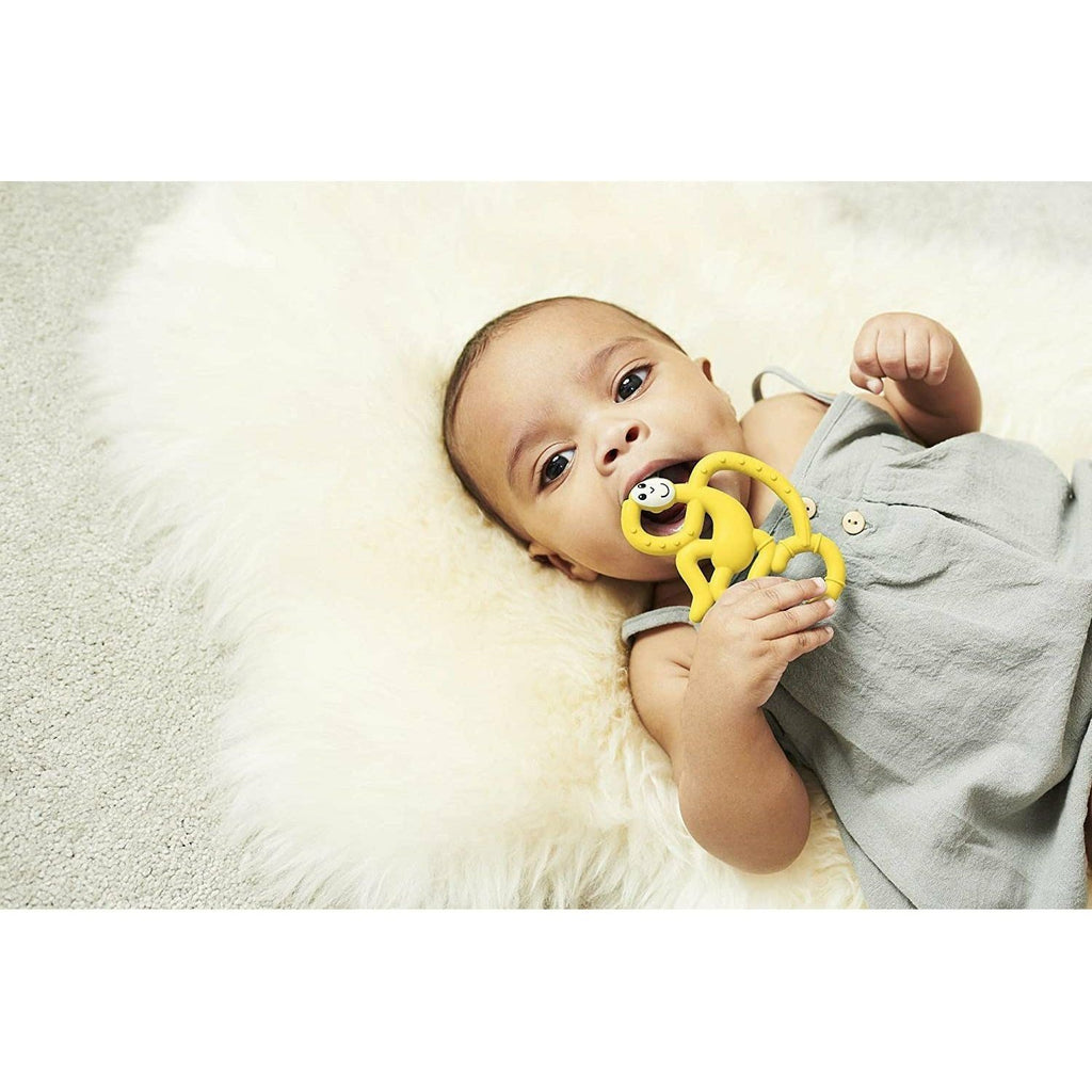 Matchstick Monkey Mini Monkey Teether Yellow Age-3 Months & Above